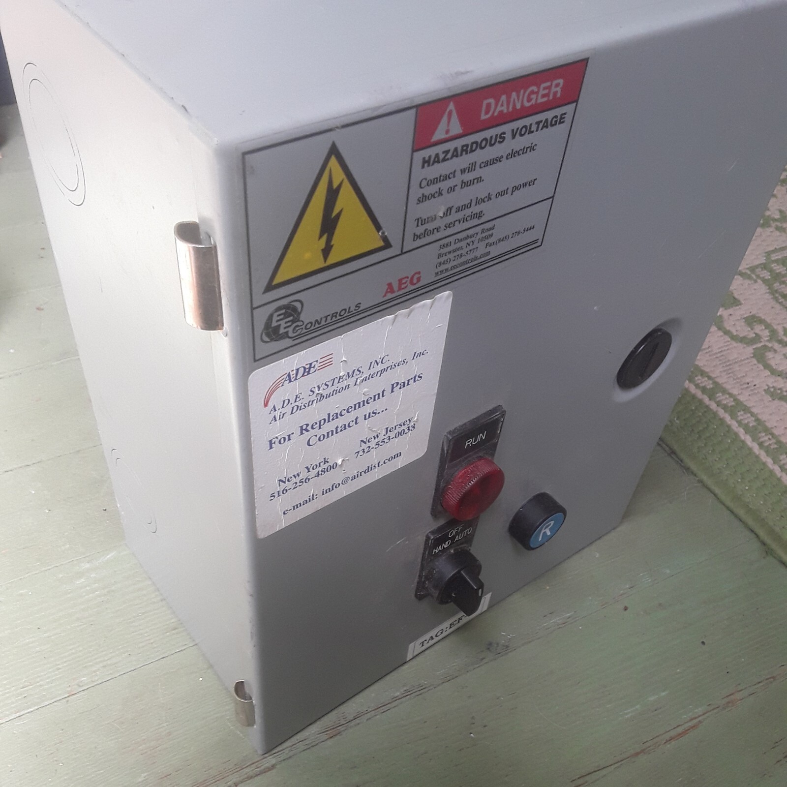 EEControl Panel XLS27 480V 3 PHASE 60HZ 120 CONTROL VOLTS NOS