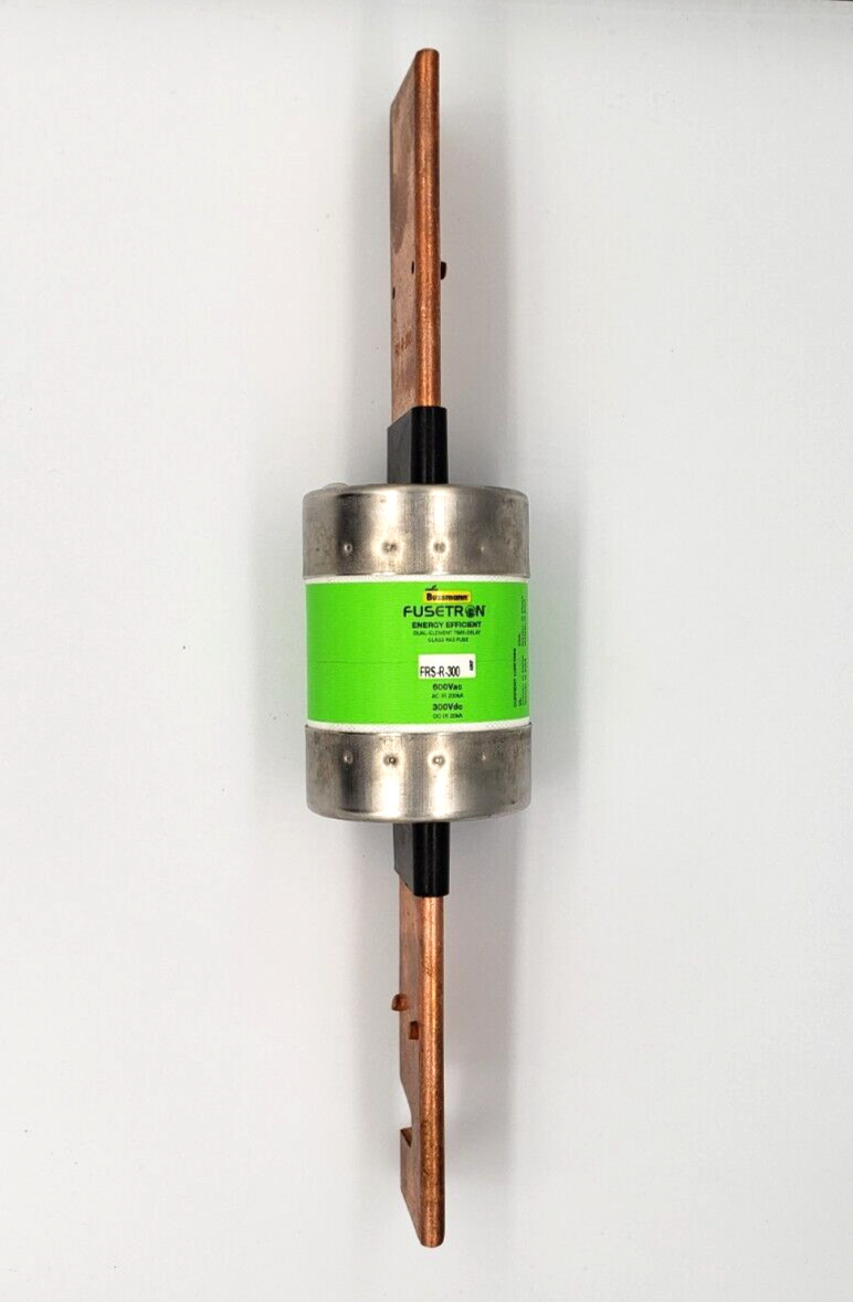 New Bussmann FRS-R-300, 300 Amp, 600 Volt, Time Delay, Class RK5, Long Fuse