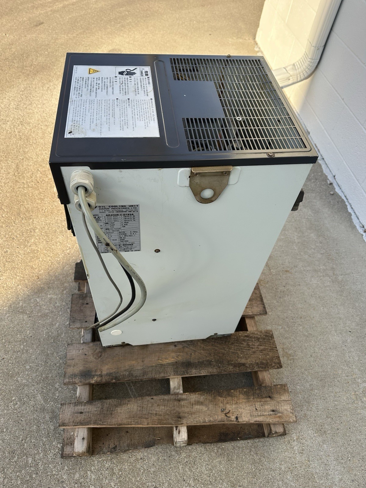 AKZ328-C-D193A Daikin Oil Cooling Unit FULLY TESTED MORI SEIKI