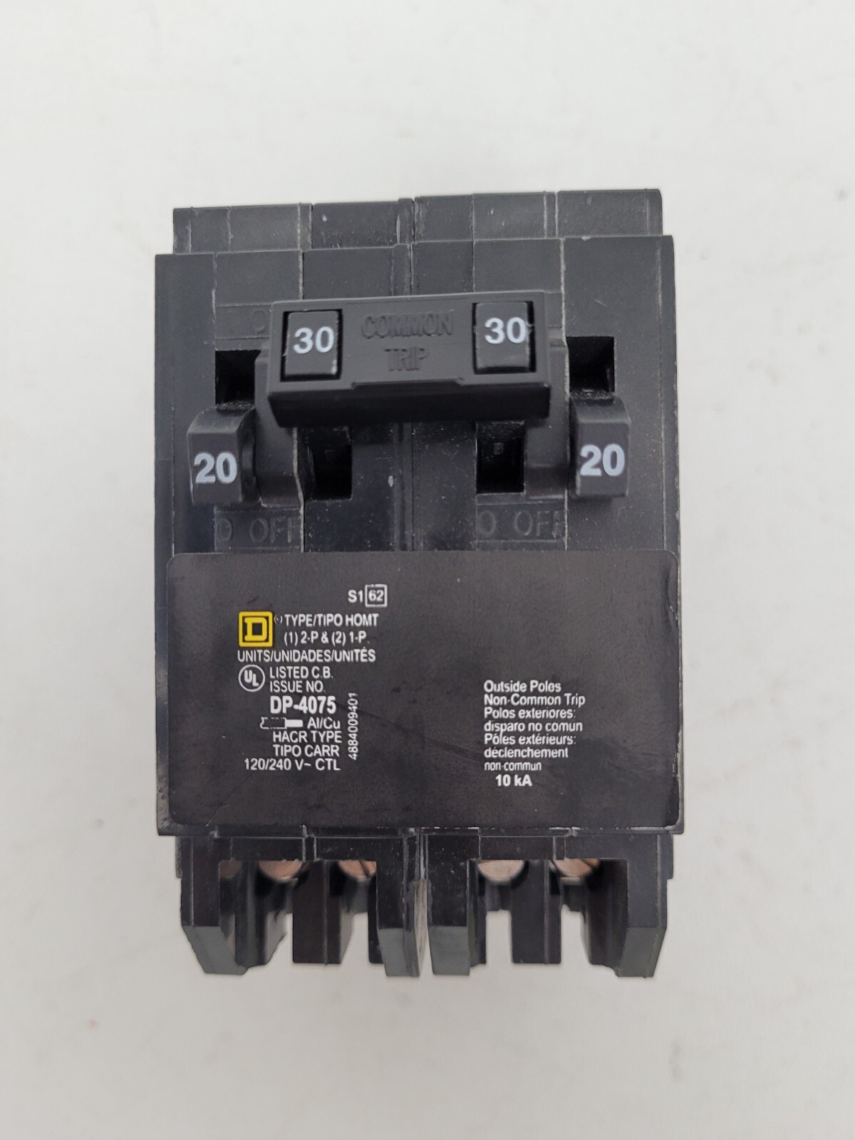HOMT2020230 Square D 30/20 Amp 240 Volt Circuit Breaker – Next Day Option – New