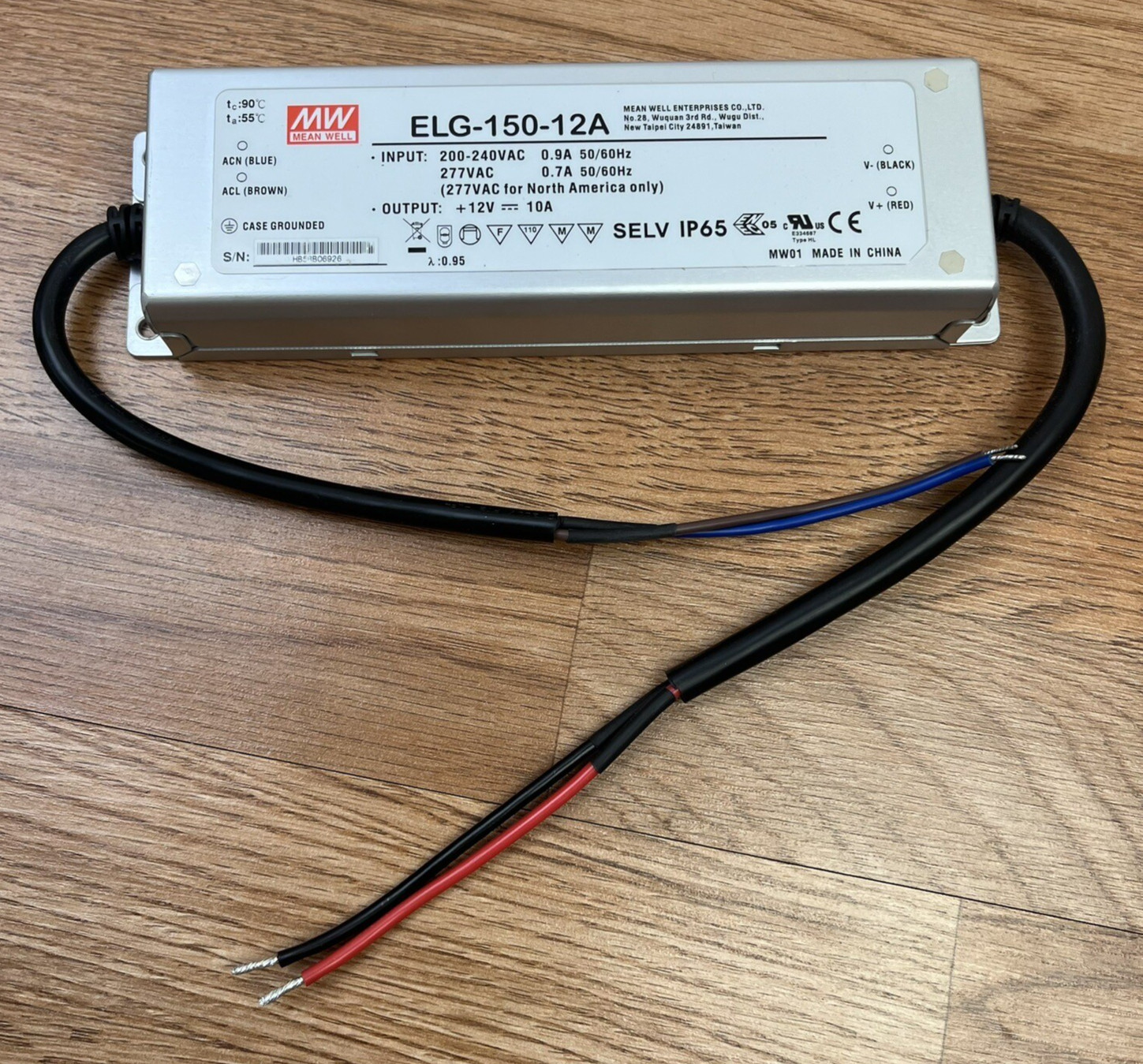 Mean Well ELG-150-12A LED AC-DC Power Supply NEW