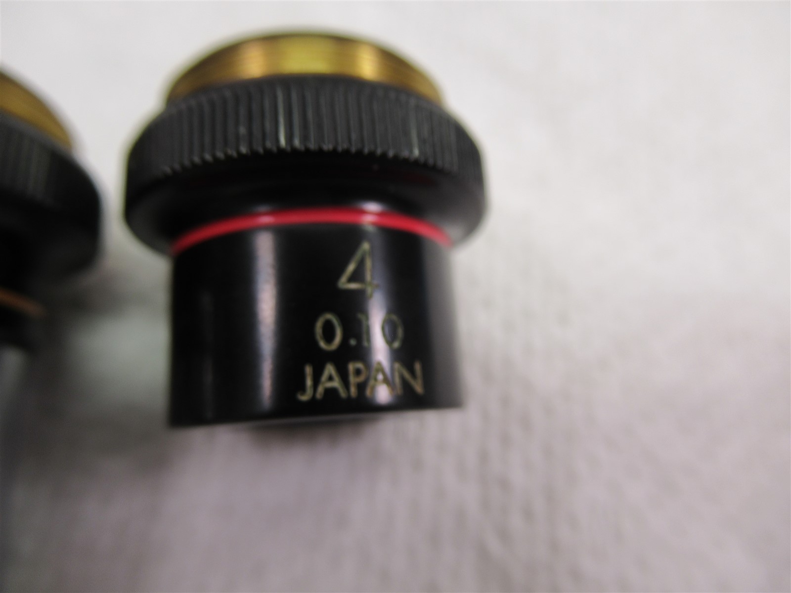 Vintage Olympus Microscope Objective Lens Lot 4x 10x 40x 100x Oil Japan RMS CH