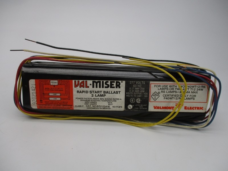 VALMONT 8G1034WF 277V 0.27-0.32A NSMP
