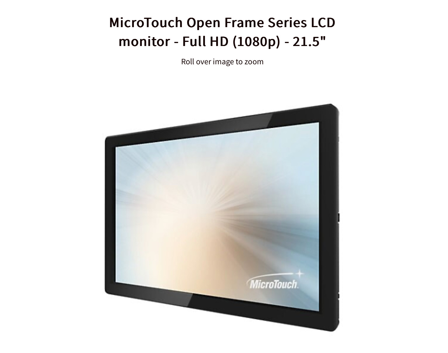 MicroTouch- OF-215P-B1 21.5″ 1920×1080 PCAP Open Frame Touch Monitor VGA/HDMI/DP