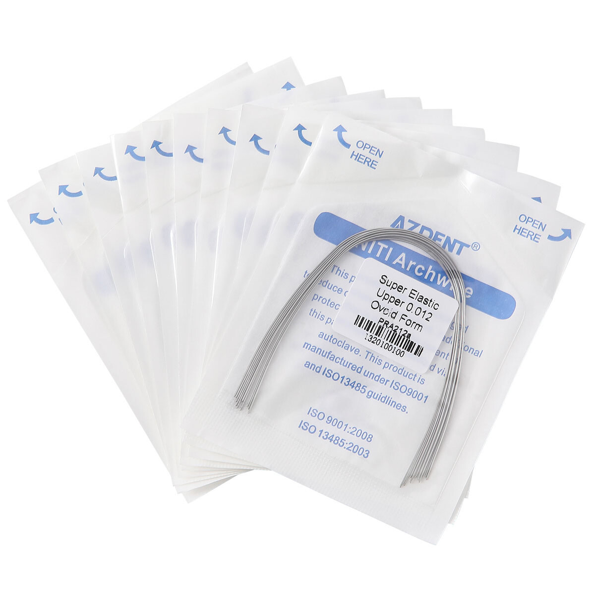 AZDENT Dental Ortho Supper Elastic Niti Round Arch Wire 012/0.14/0.16/ 0.18/0.20