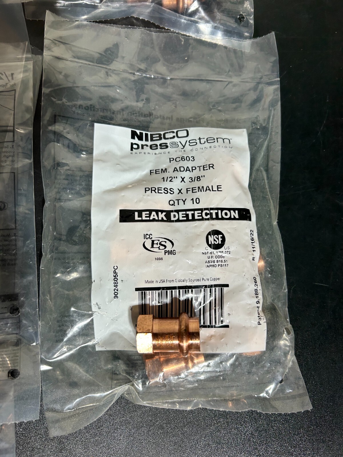 80 – NIBCO VIEGA PROPRESS COPPER FITTINGS 1/2″ PRO PRESS MADE IN USA