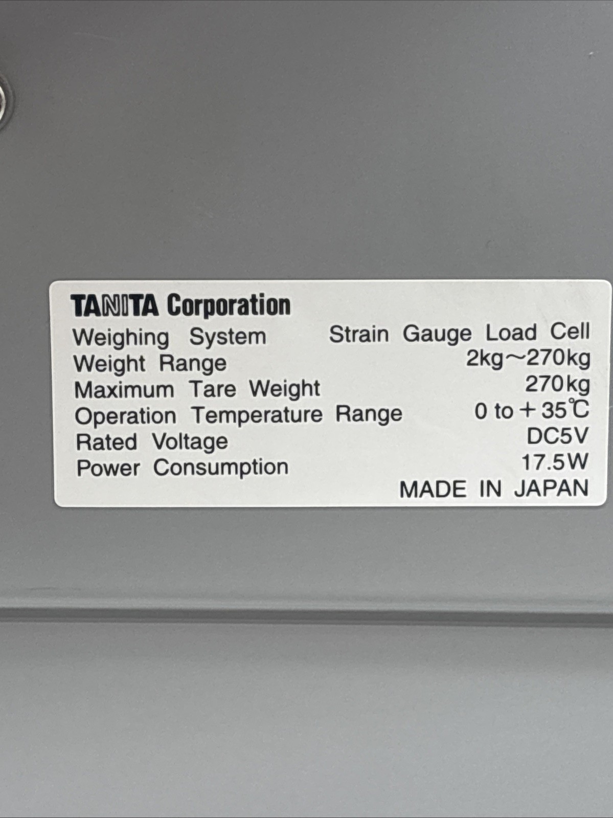 Tanita Body Composition Analyzer (Model TBF-310) Shows Error