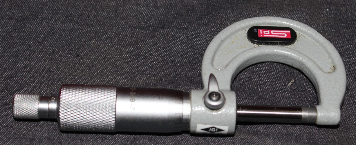 SPI Outside Micrometer 12-349-7 0-1″ with Case AO4073121