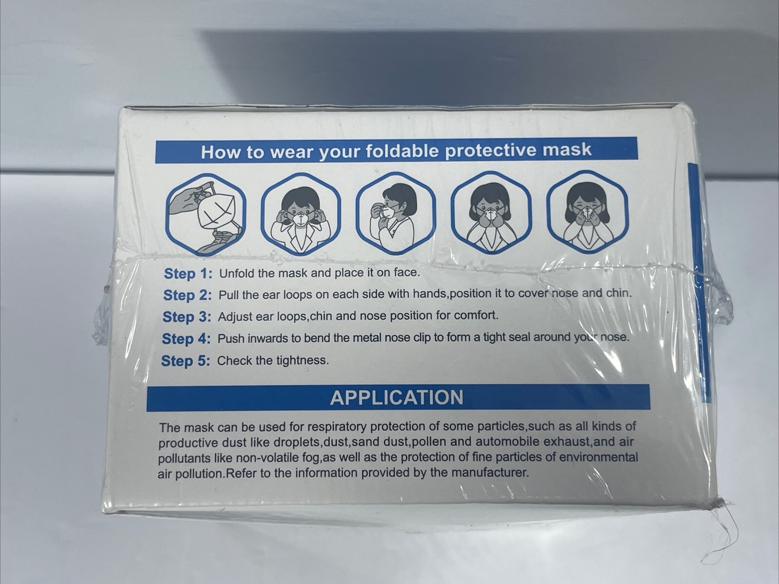 KN95 Face Mask 25 PCs, WWDOLL Masks, Filter Effective Standard GB2626-2019