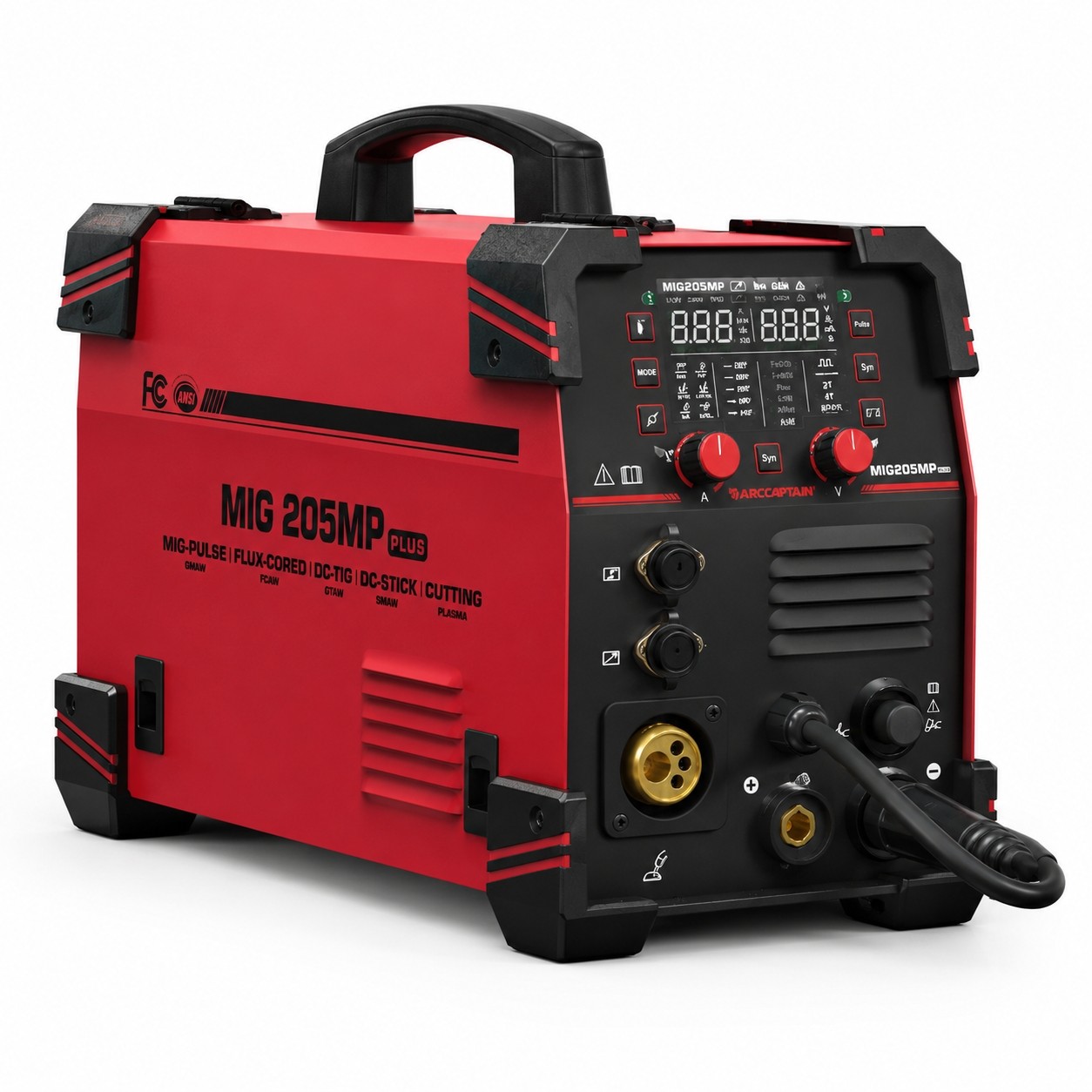 2026 ARCCAPTAIN MIG205MP PLUS 9-in-1 Multi-Process Welder & Plasma Cutter – 205A