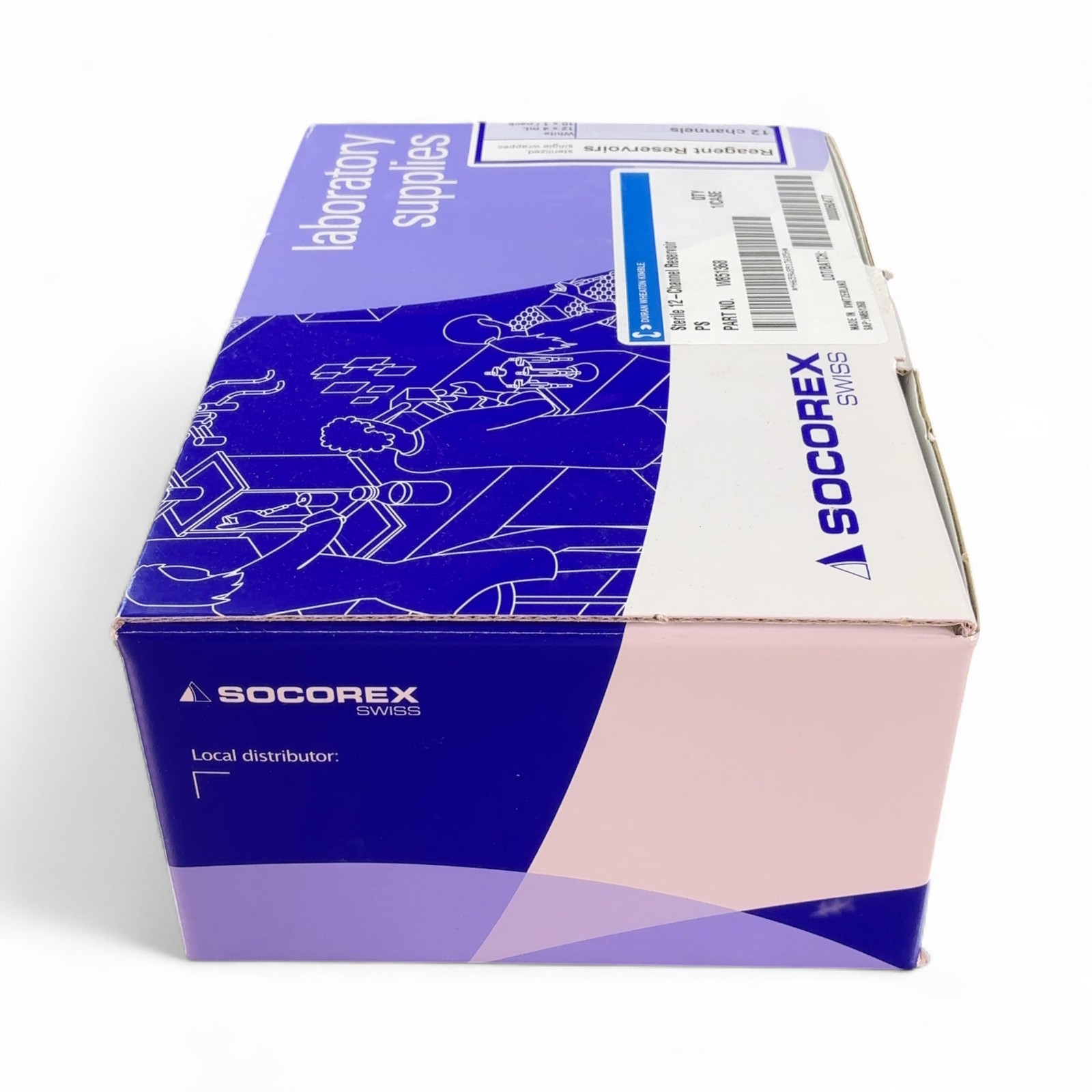 Socorex Sterile 12-Channel Reagent Reservoir 330.12.9 12x4mL Partial Open Box