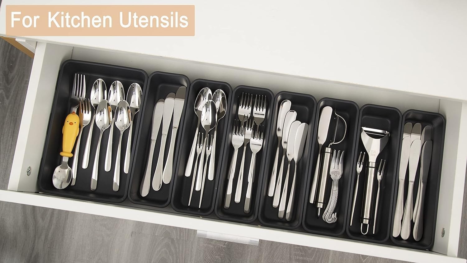 Effortless Organization: 25 Pcs Interlocking Desk Drawer Separators for Any Room
