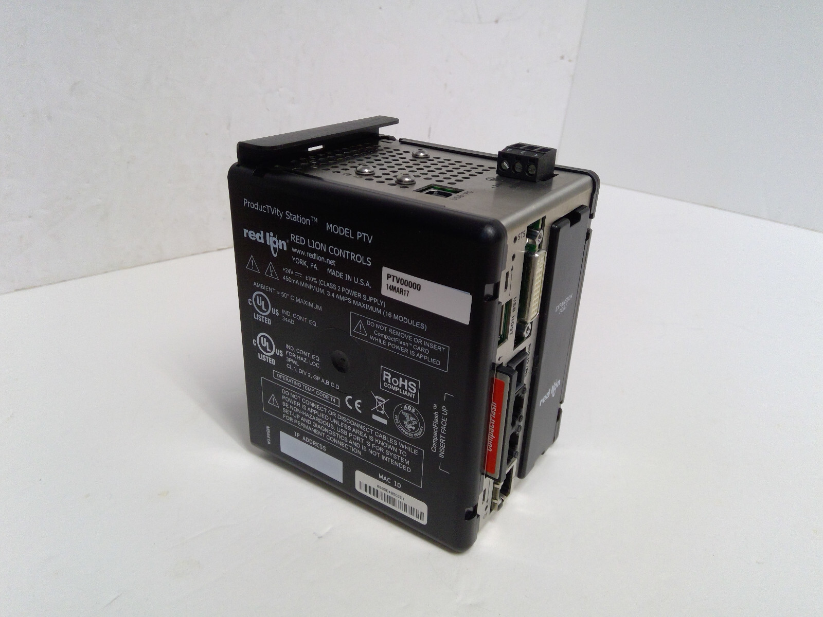 Red Lion PTV00000 DVI/HDMI Ethernet,USB, Webserver, Serial RS, CF Datalog