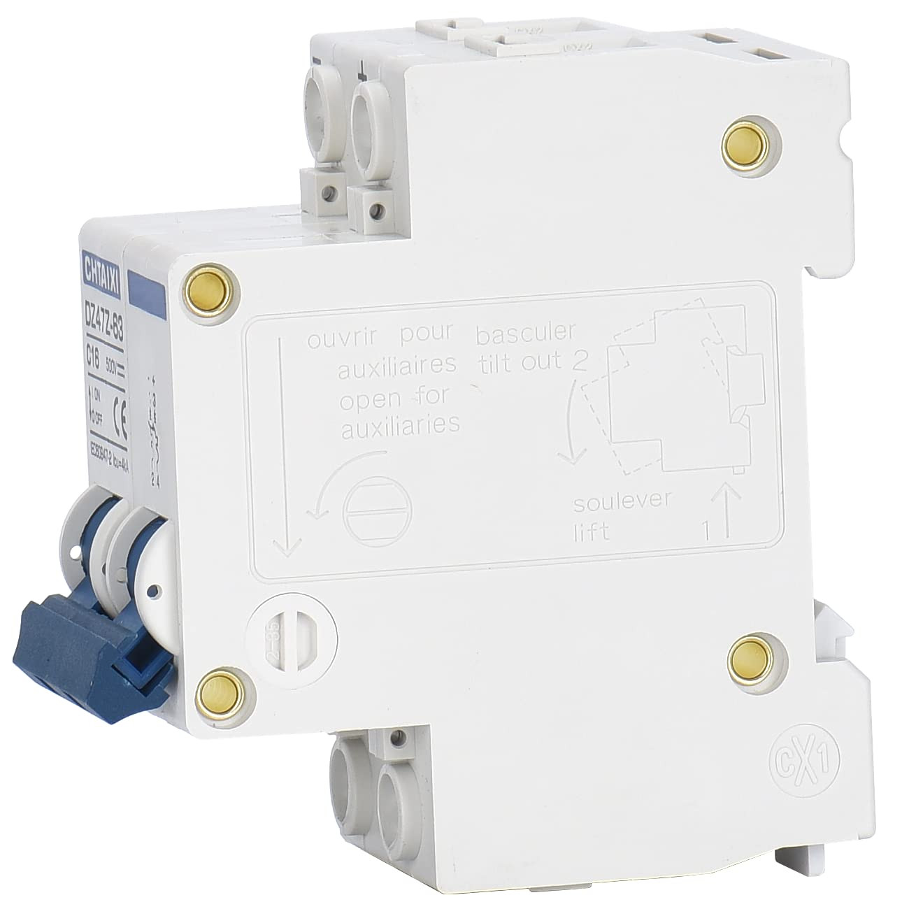 DC Miniature Circuit Breaker, 2 Pole 500V 40 Amp | DIN Rail Mount Isolator for S