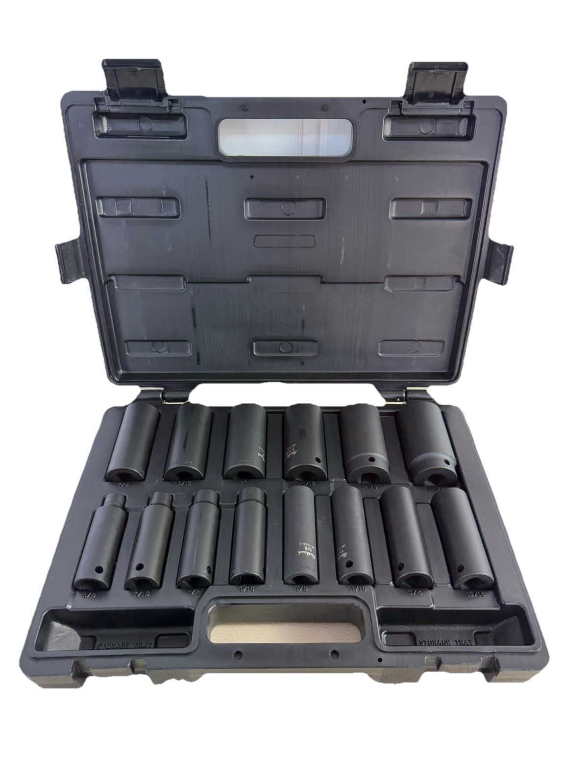 14pc Blackhawk Proto Tool 1/2″ Drive Deep Impact Sockets SAE 6-Point 3/8-1 1/4”