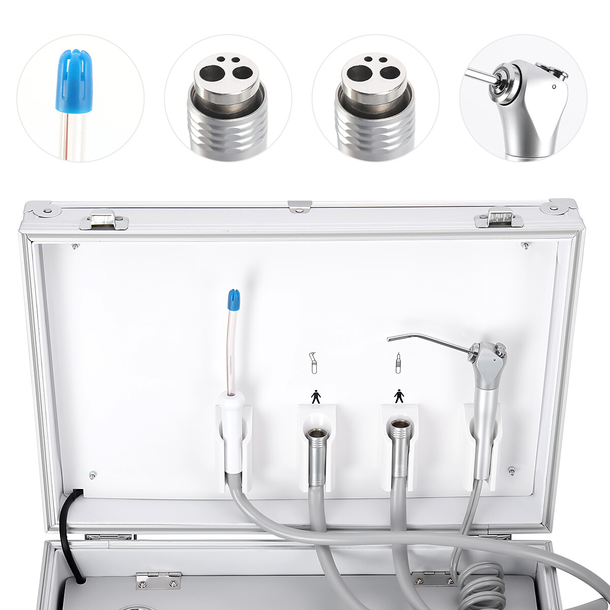 Dental unidad móvil de entrega de succión compresor de aire 4H /Silla portátil