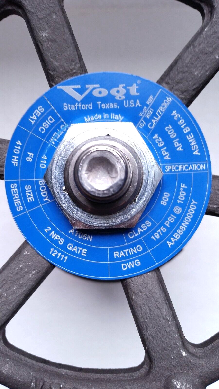 2» Vogt Gate Valve Forged Steel Treaded Class 800 1975psi