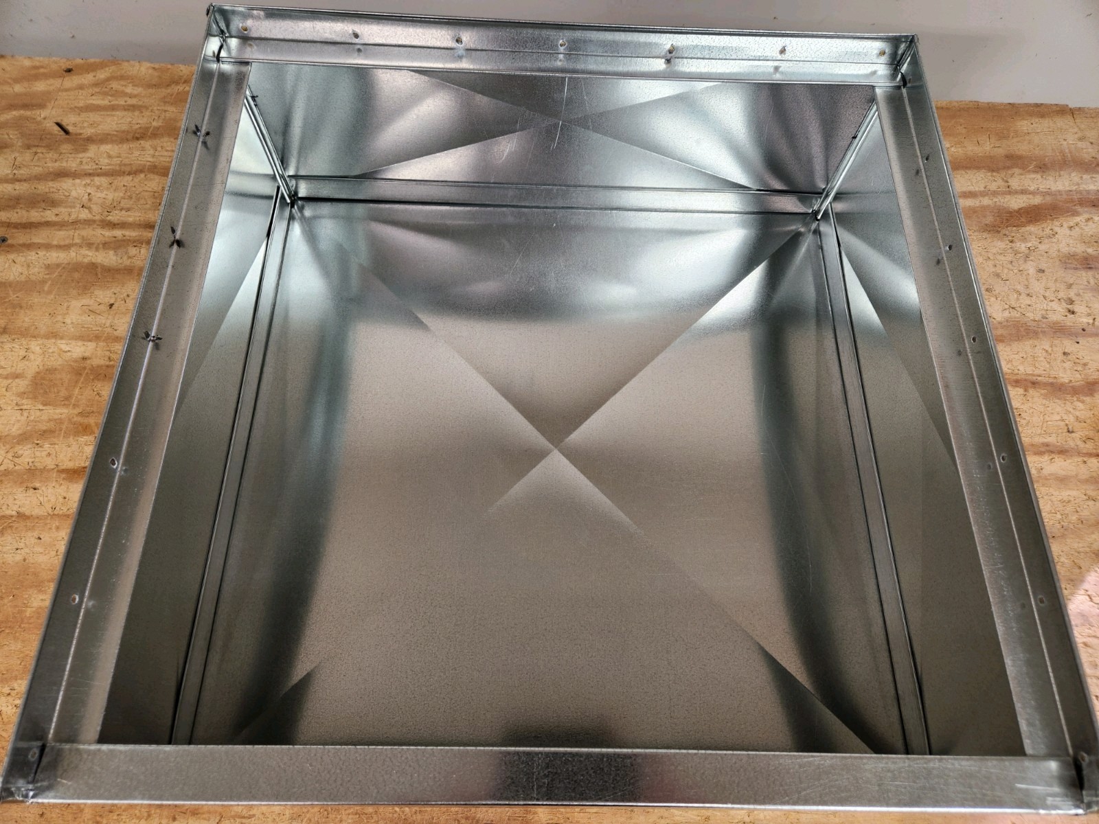 21″x21″x17″ tall furnace stand return air box duct hvac