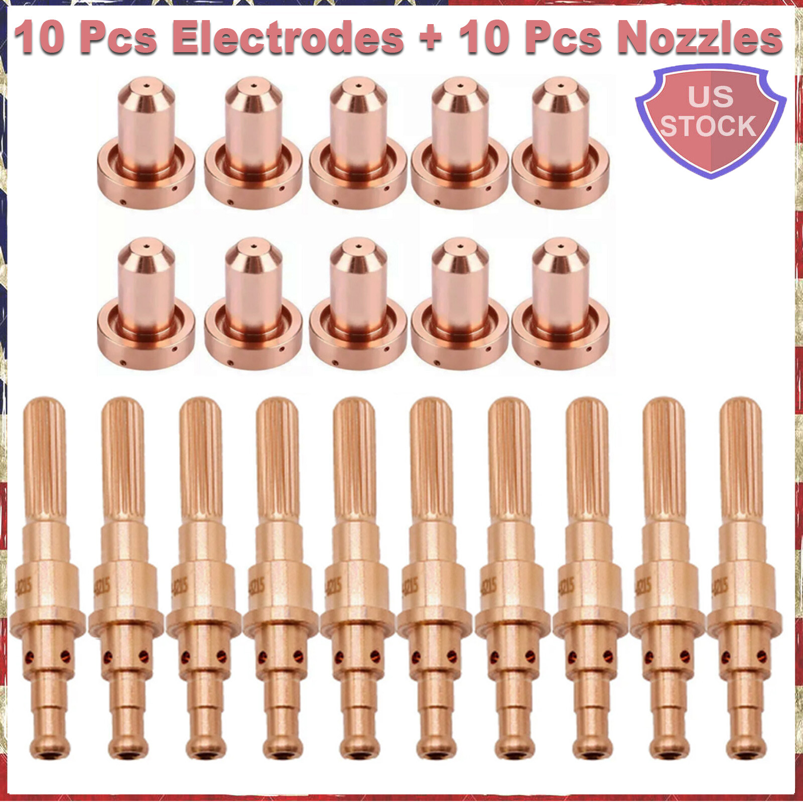 20x Plasma Consumables 40A For Thermal Dynamics SL60-SL100 PK20 9-8215 9-8208