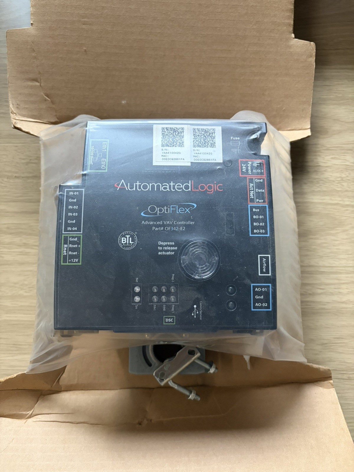 AUTOMATED LOGIC OF342-E2 OptiFlex Advanced VAV Controller 24V