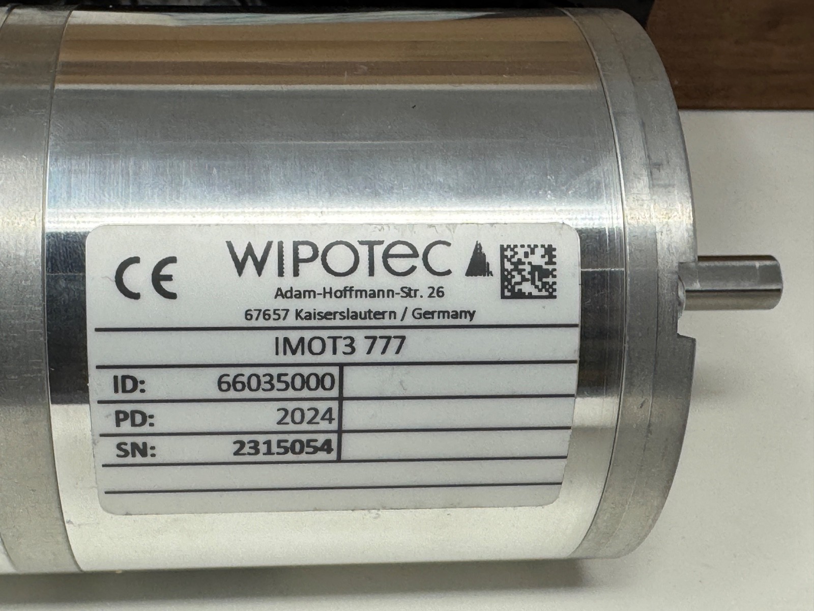 Moog Inside Rotor Brushless motor BN34-35RK-02CH / Wipotec 6603500 IMOT3 777