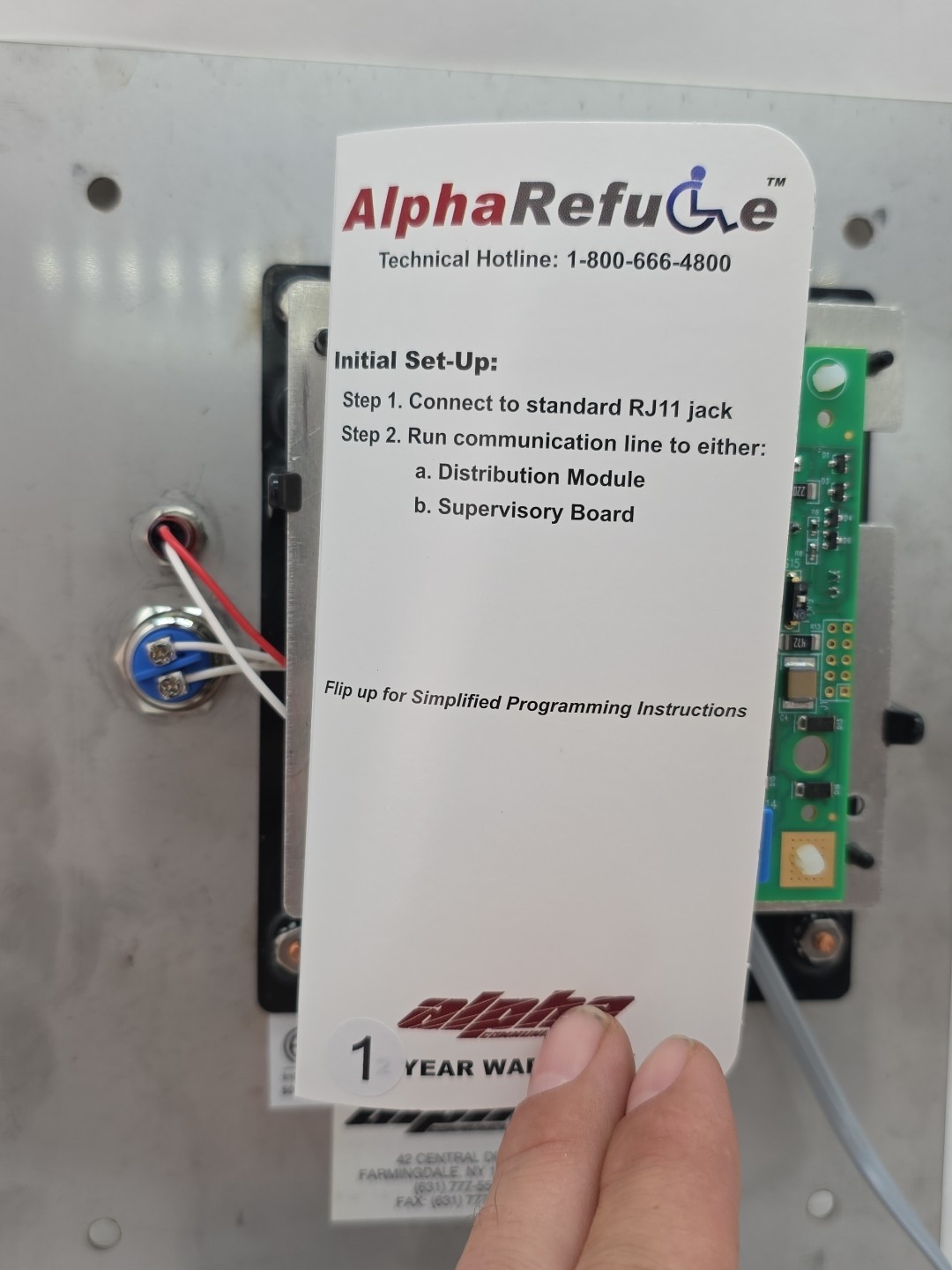 RATH COMMUNICATIONS RCB2400SF FLUSH MOUNT EMERGENCY FLOOR CALL BOX