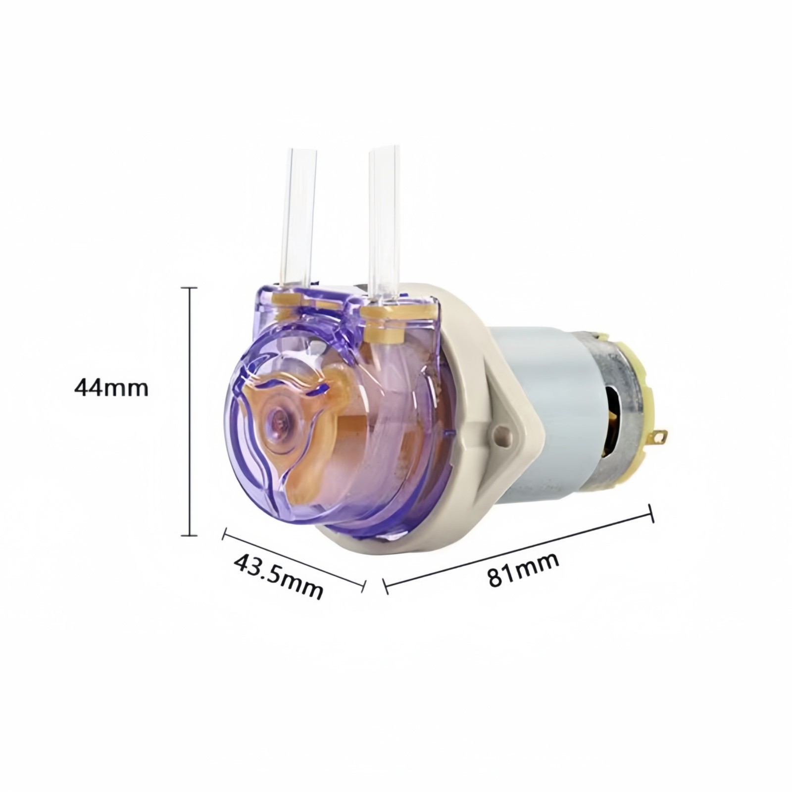 Hydroponic Low Noise Mini Peristaltic Pump 12v 3 Rollers Low Pulse 150ml/min