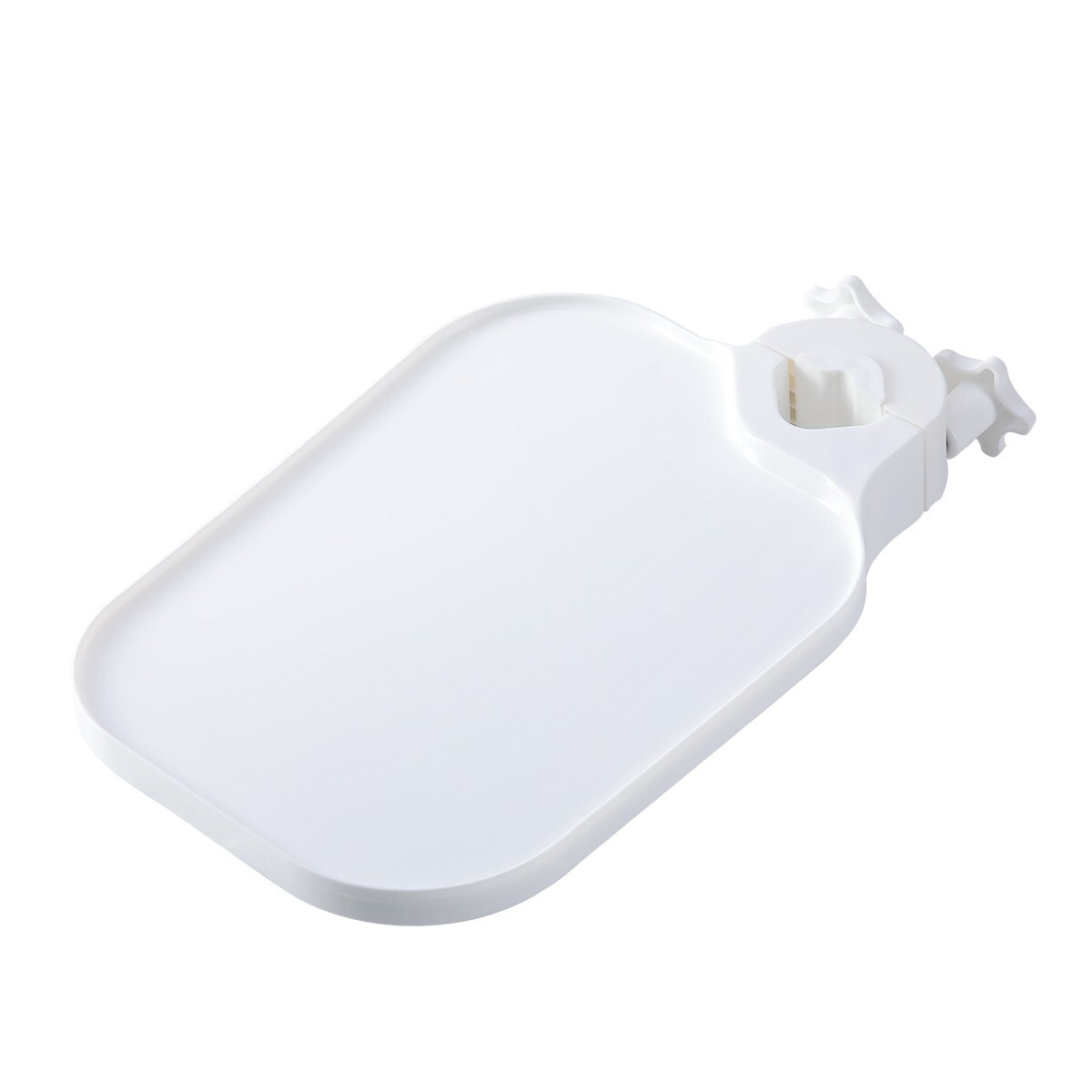 Mesa bandeja para sillón dental con soporte ajustable y bandeja cuadrada montada