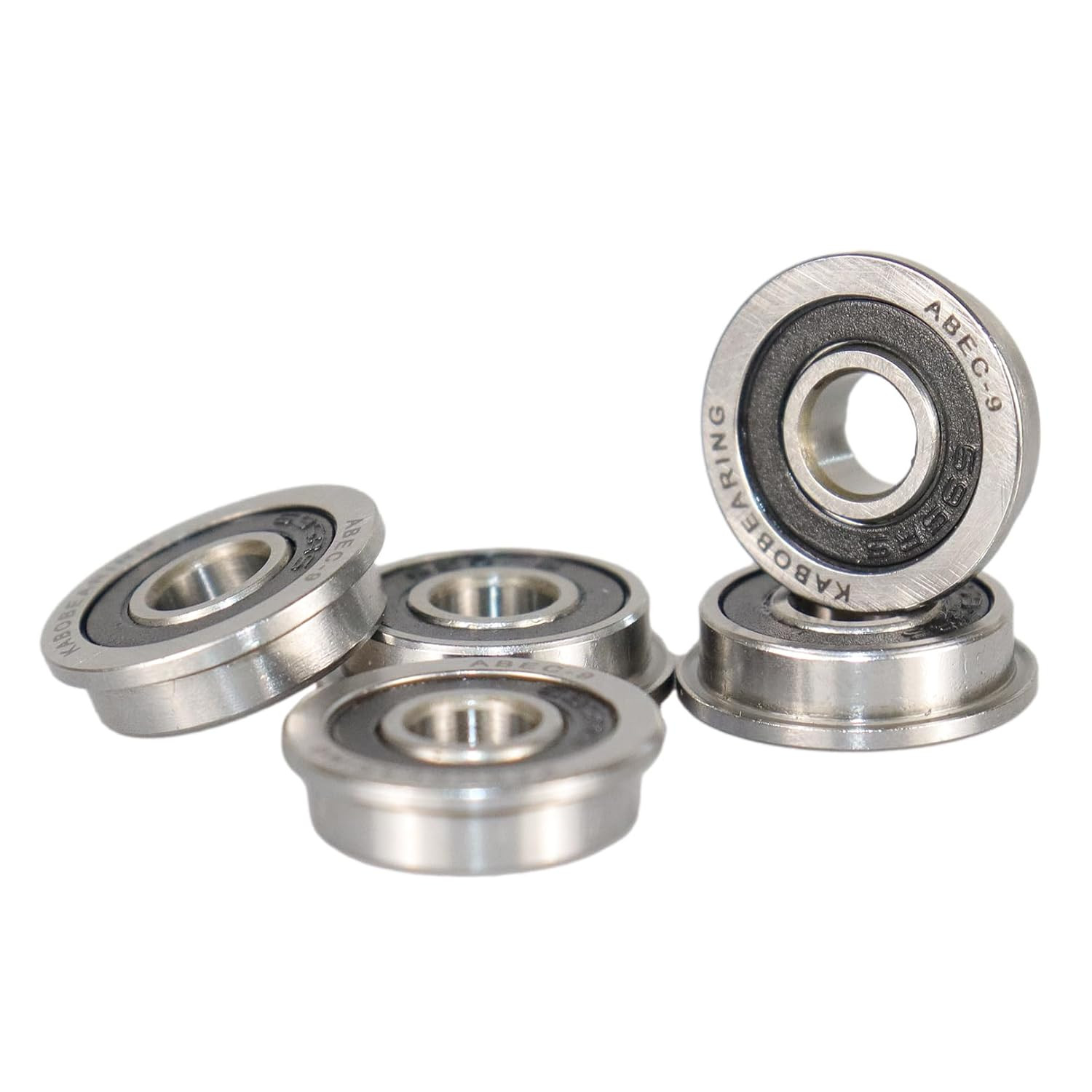 F695-2RS Flanged Ball Bearing ABEC-9 5X13X4Mm Double Rubber Sealed (Gcr15) Chrom