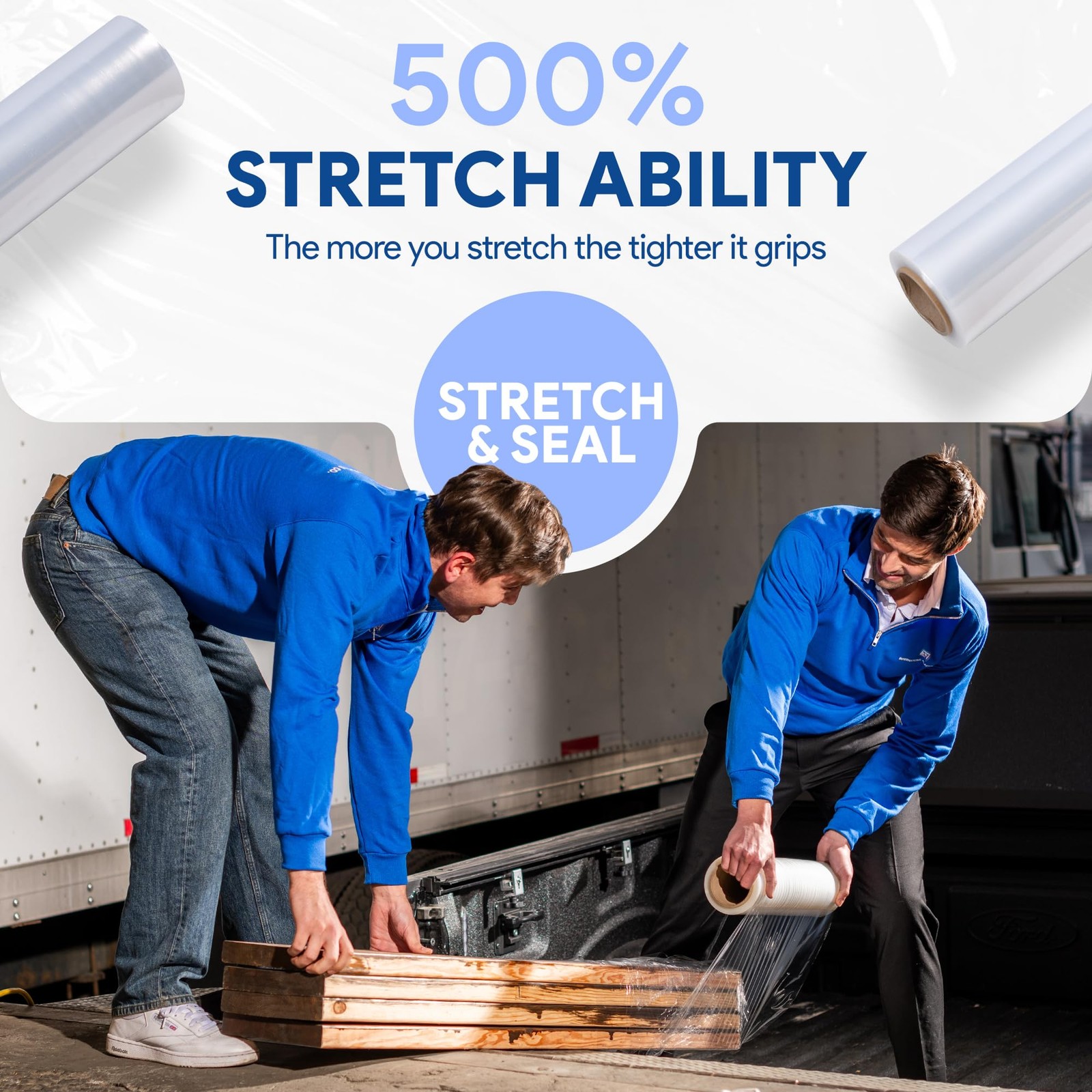 International Plastics 18″ x 1200 ft Clear Stretch Film Wrap 500% Stretch 1 Roll
