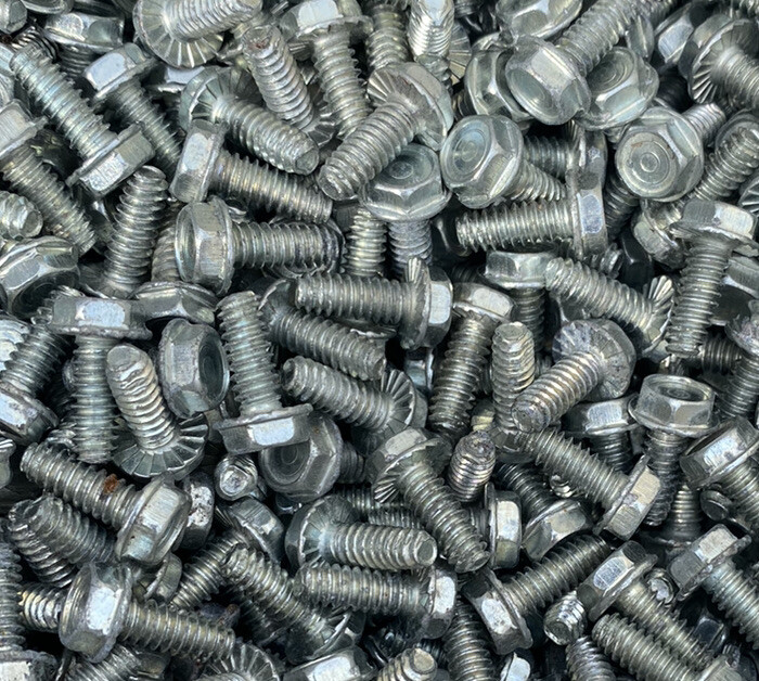 (200) #10-24×1/2 Serrated Hex Flange Screws Flange Bolts