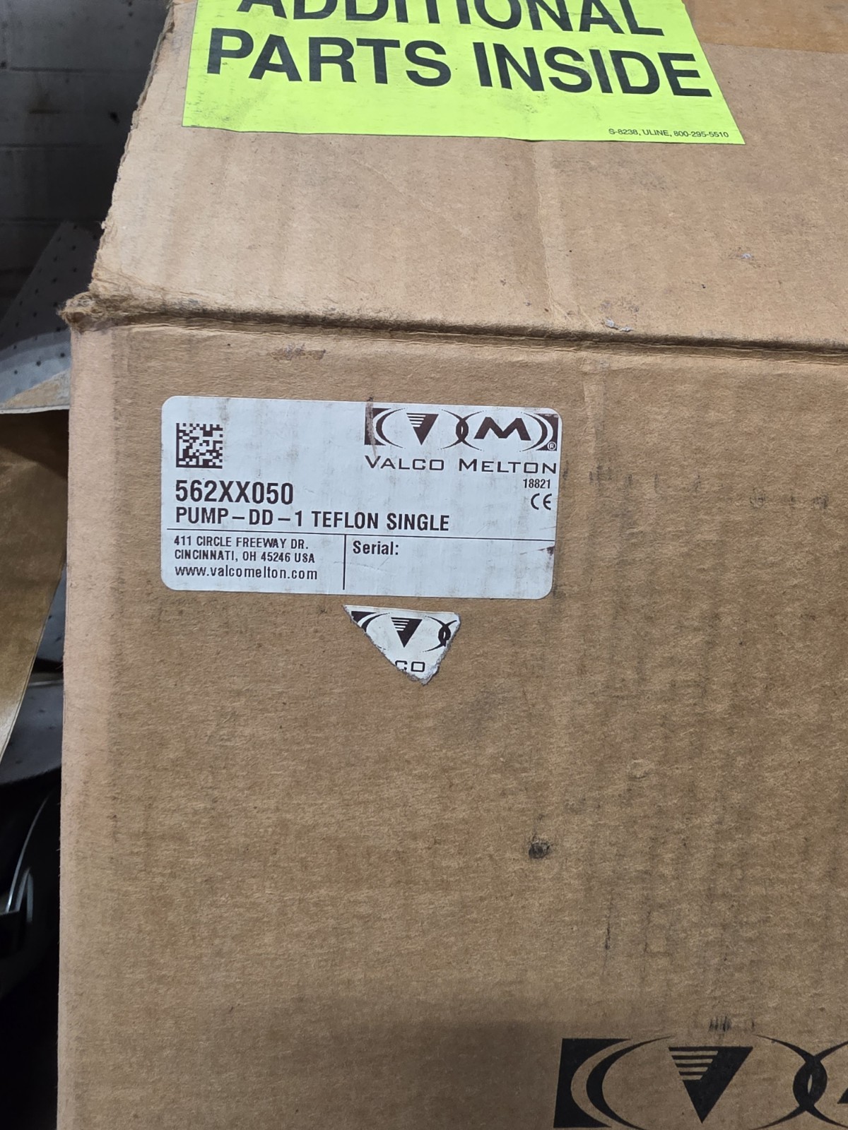 Valco Melton DD-1 Single Diaphragm Pump Teflon Alum 50 GPM 150 PSI