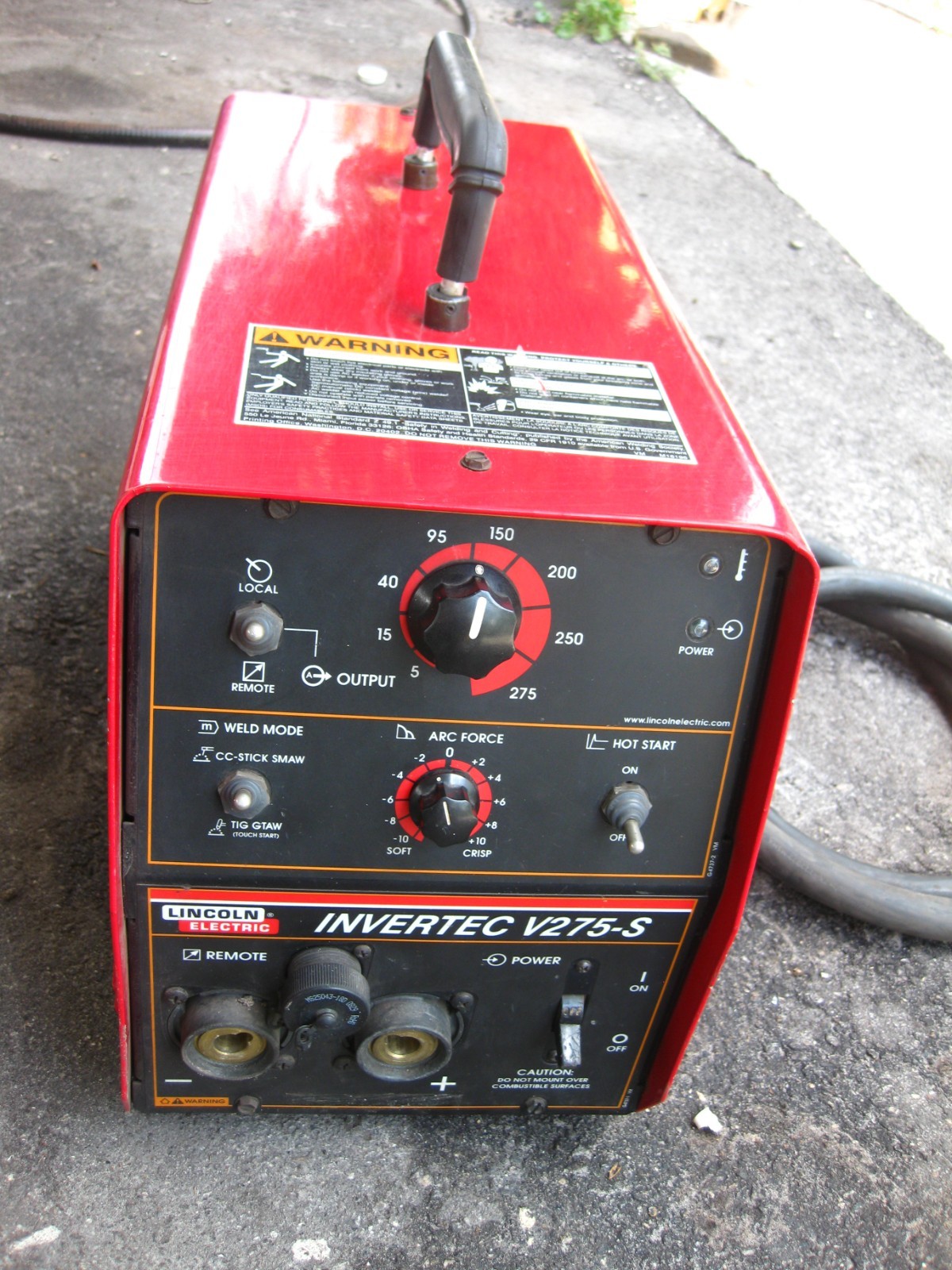 Lincoln Electric Invertec V275-S Stick TIG Welder K2269-1 208/230/460V Tested