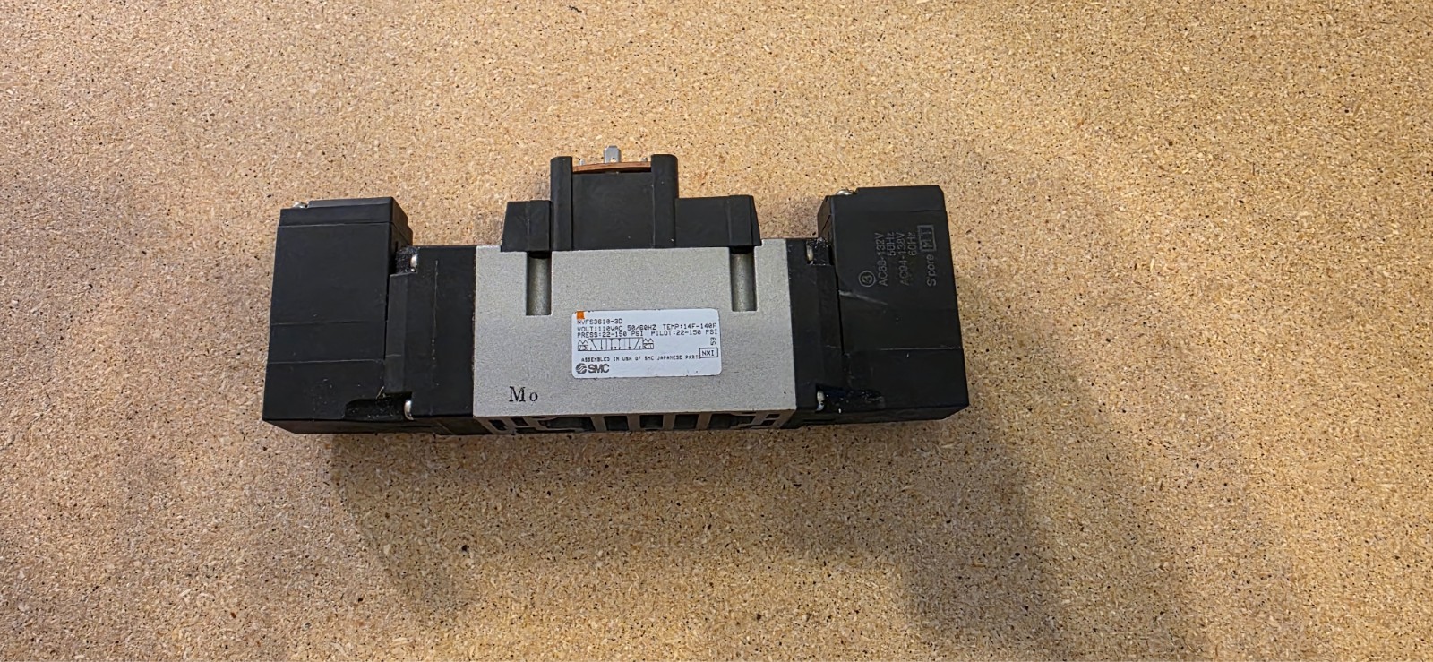 SMC NVFS3610-3D SOLENOID VALVE, VFS30000 SERIES, 5 PORT, 110VAC, DIN TERM