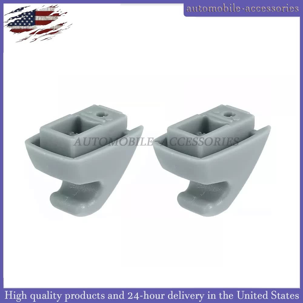 1Pair For 2007-2014 Chevrolet Tahoe Gray Sunvisor Shade Support Clip US