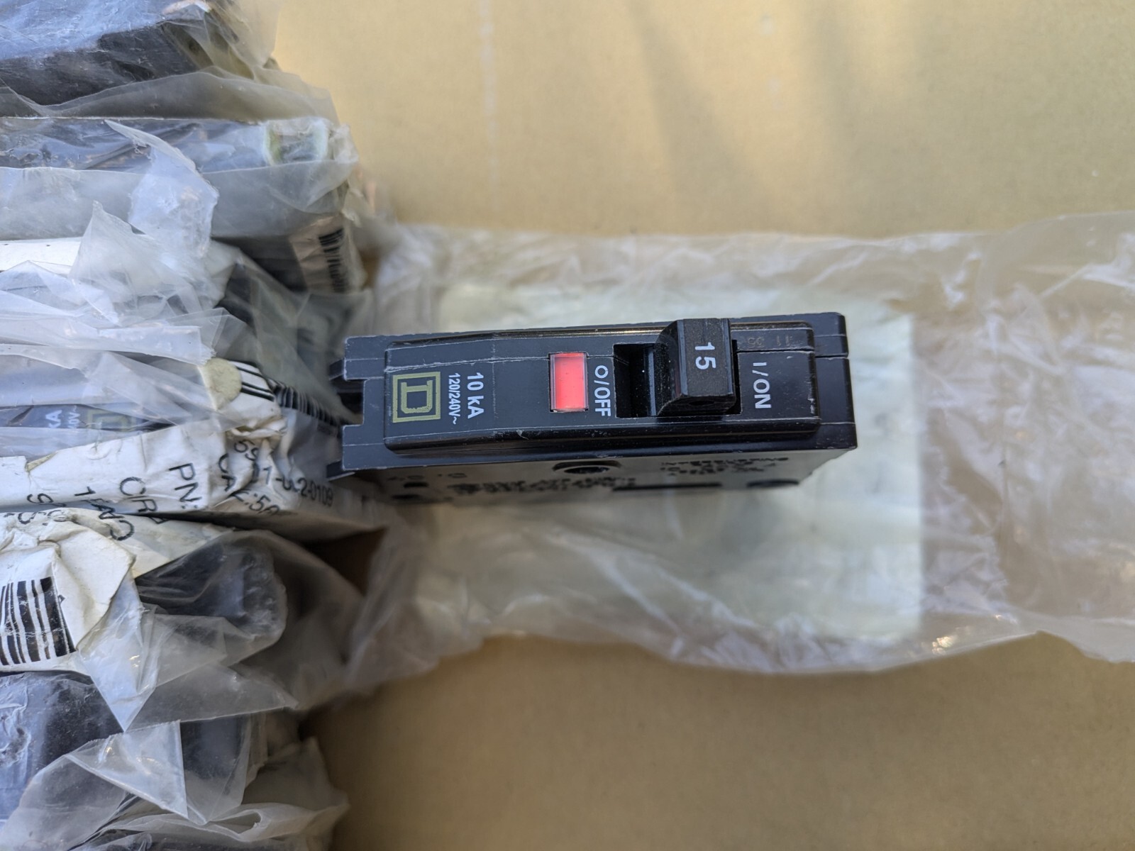 SQUARE D QO115CP QO 15A AMP SINGLE-POLE CIRCUIT BREAKER