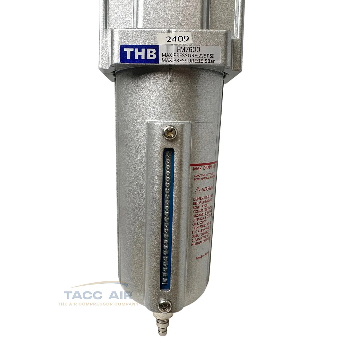 0.01 Micron Oil Coalescing Filter 1/2″ NPT Compressed Air Compressor Separator