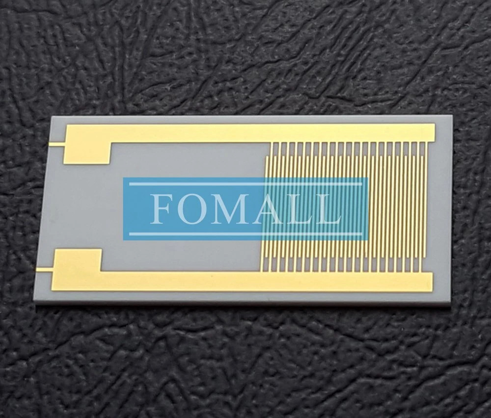 QTY:5 New 100μm large size ceramic interdigital electrode sensor chip 10X20MM