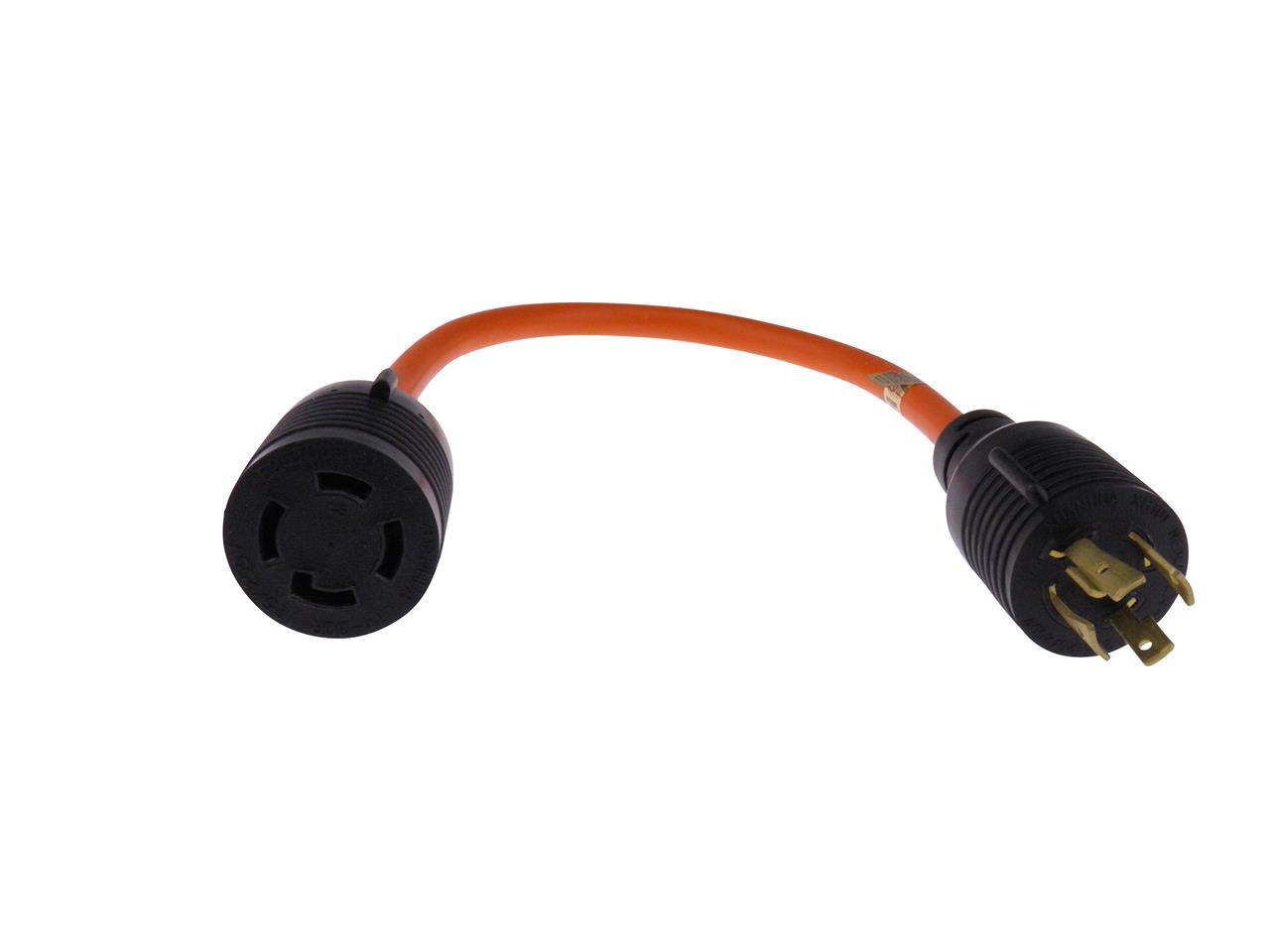 MPI Tools L14-20p to L14-30r pigtail adapter 12Gauge 20 Amp to 30 amp