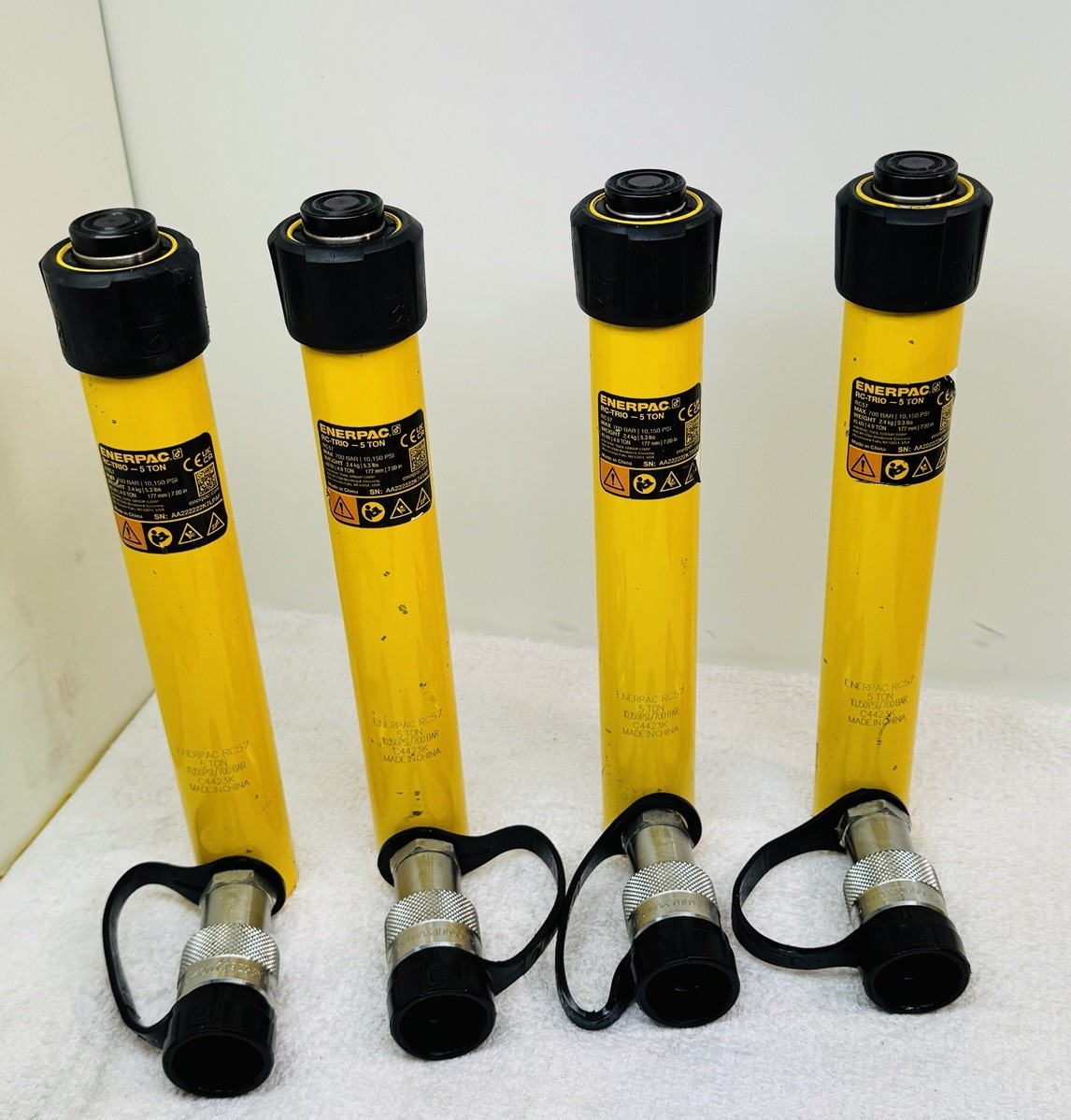 Enerpac RC57 5 Ton Hydraulic Cylinder S/A Spring Return 7” Stroke MINT! 10K PSI