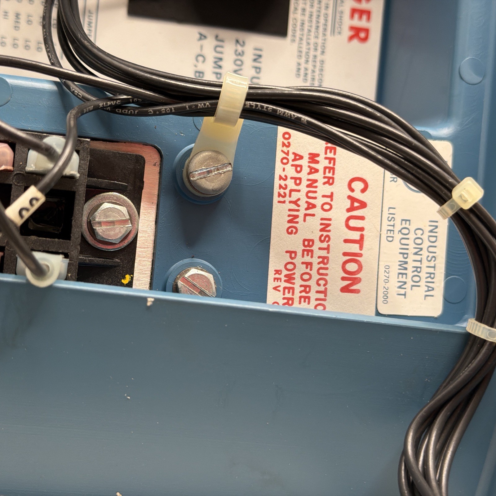 Browning LWS25/200 Motor Control Station 2400-8000, 1/4-1HP 115VAC, 1/2-2HP 230V