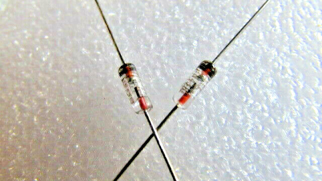 1N4381 ITT Germanium Gold Bonded Diodes Fast Switching (6 PIECES) USA, GERMANIUM