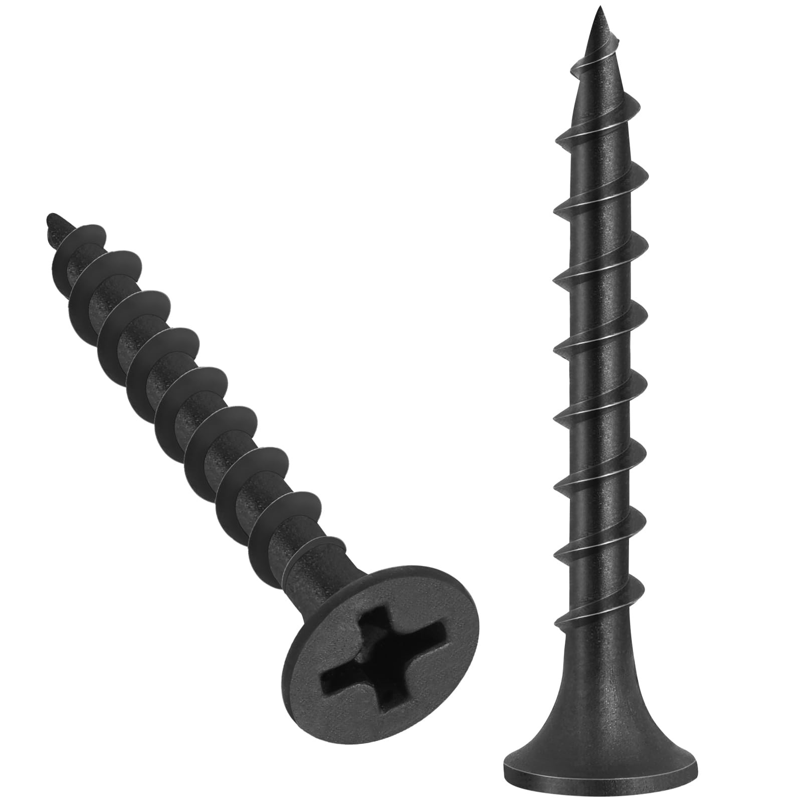 VGBUY 170pcs #6 × 1-1/2 inch Drywall Screws, Black × 1-1/2″(170pcs),