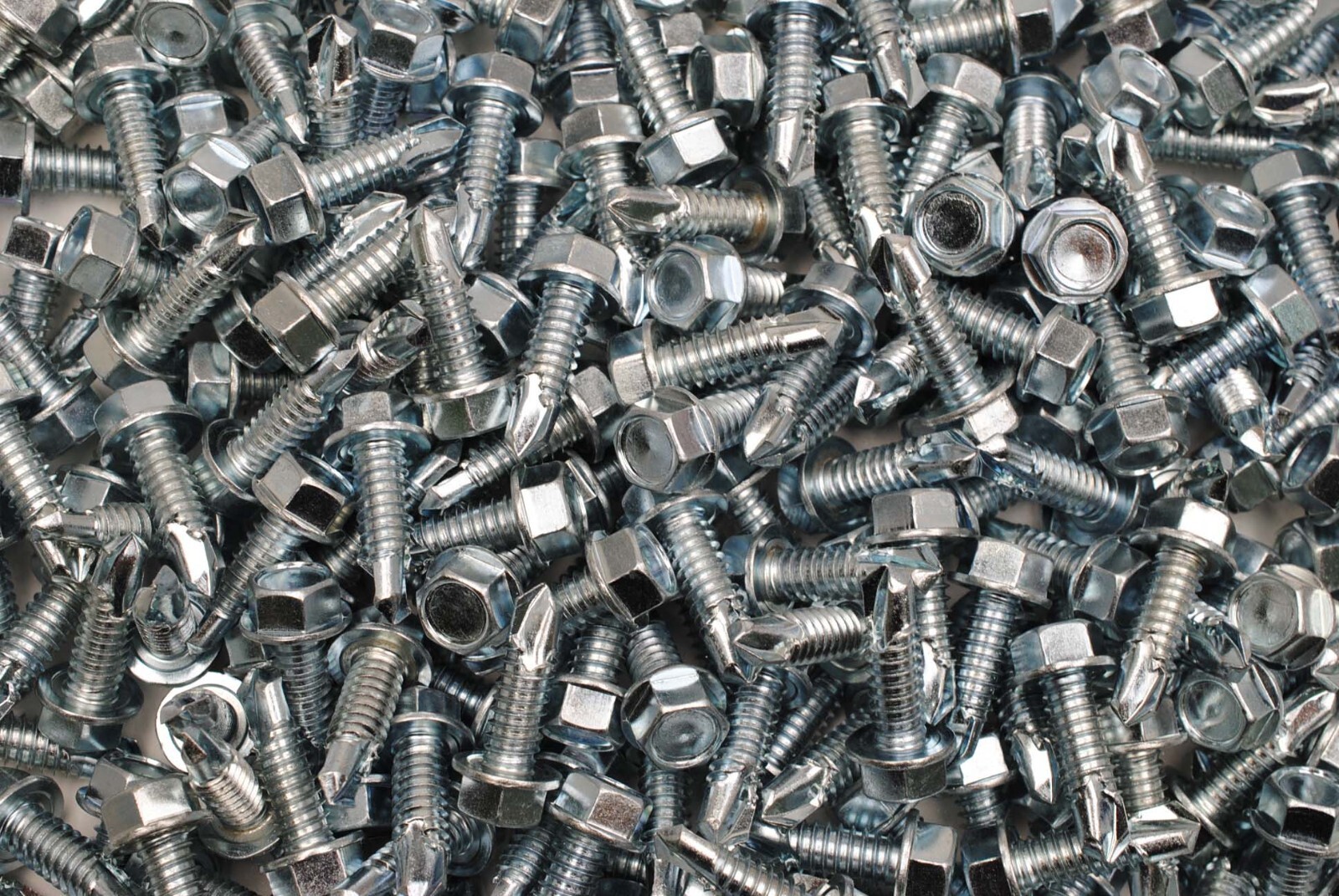 (100) Hex Washer Head 3/8 x 1-1/4 Self-Drilling Tek Screw IHW 9/16 Drive