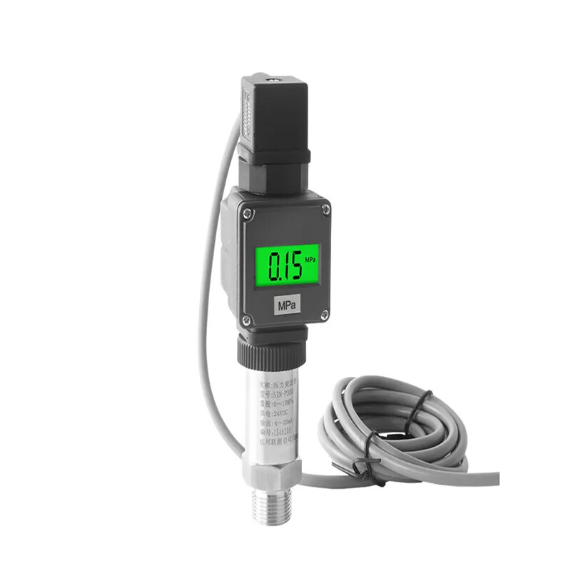 0.5%FS 1%FS Hessman Joint 24v Pressure Transmitter with Display, Perssure Sensor