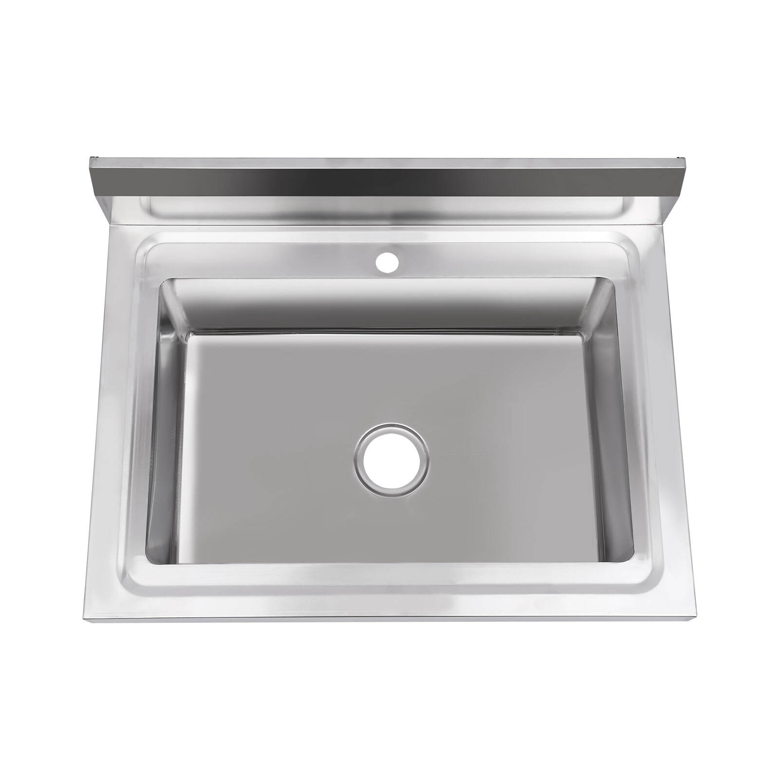 Commercial Stainless Steel 1-Compartment Kitchen Utility Sink With Faucet