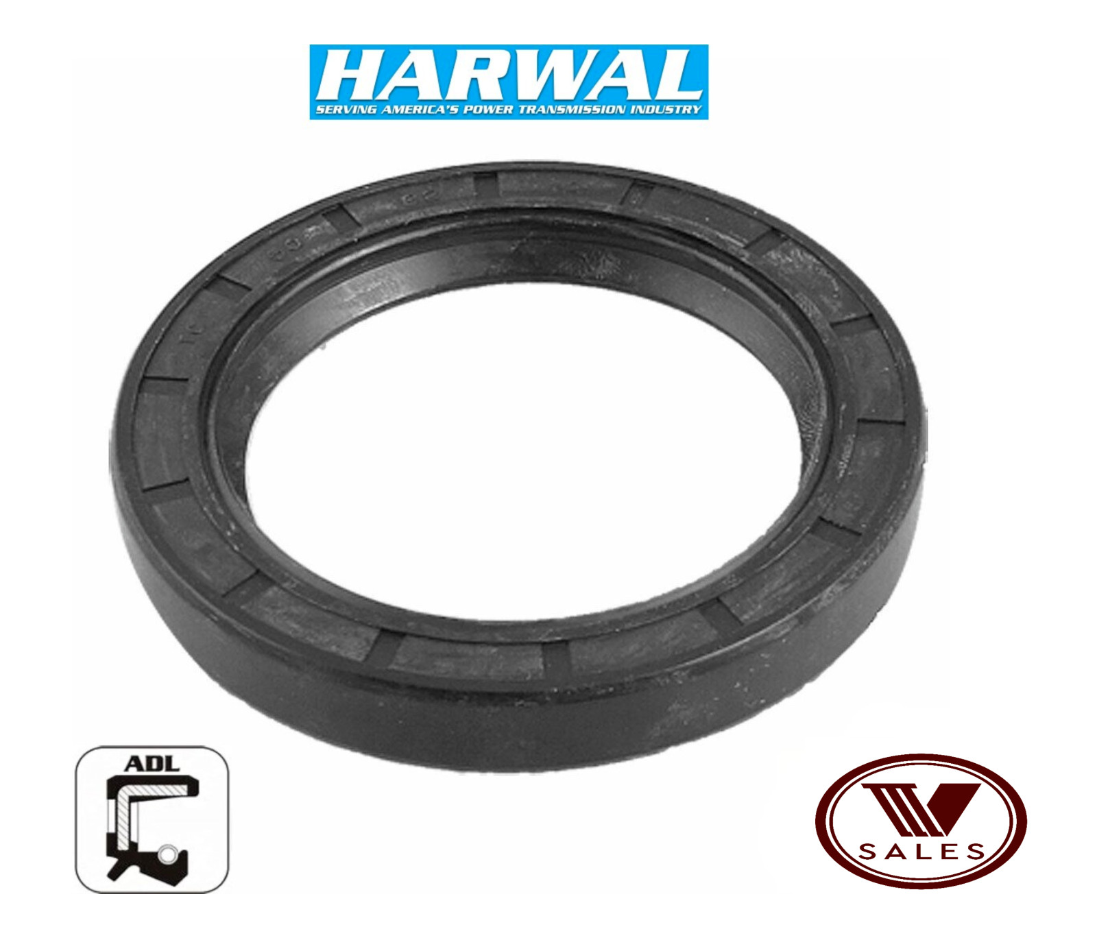 FACTORY NEW! Harwal 10x26x7-ADL Metric Oil Seal Nitrile Double Lip W/Spring