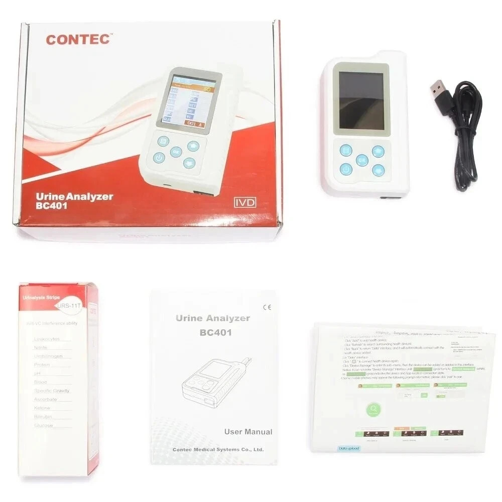 BC401 Professional Urine Analyzer Fast Accurate Urine Testing w 100 test Strips