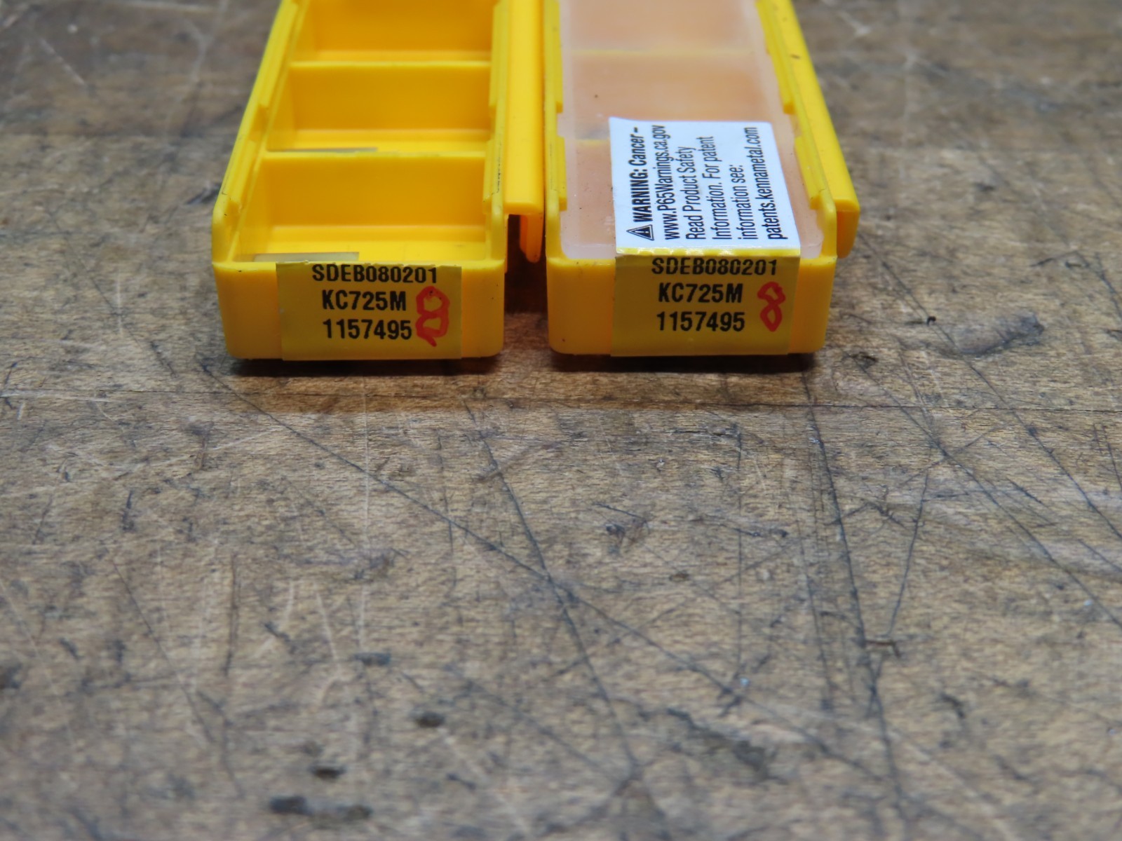8 New (sealed) Kennametal SDEB080201 KC725M carbide insert