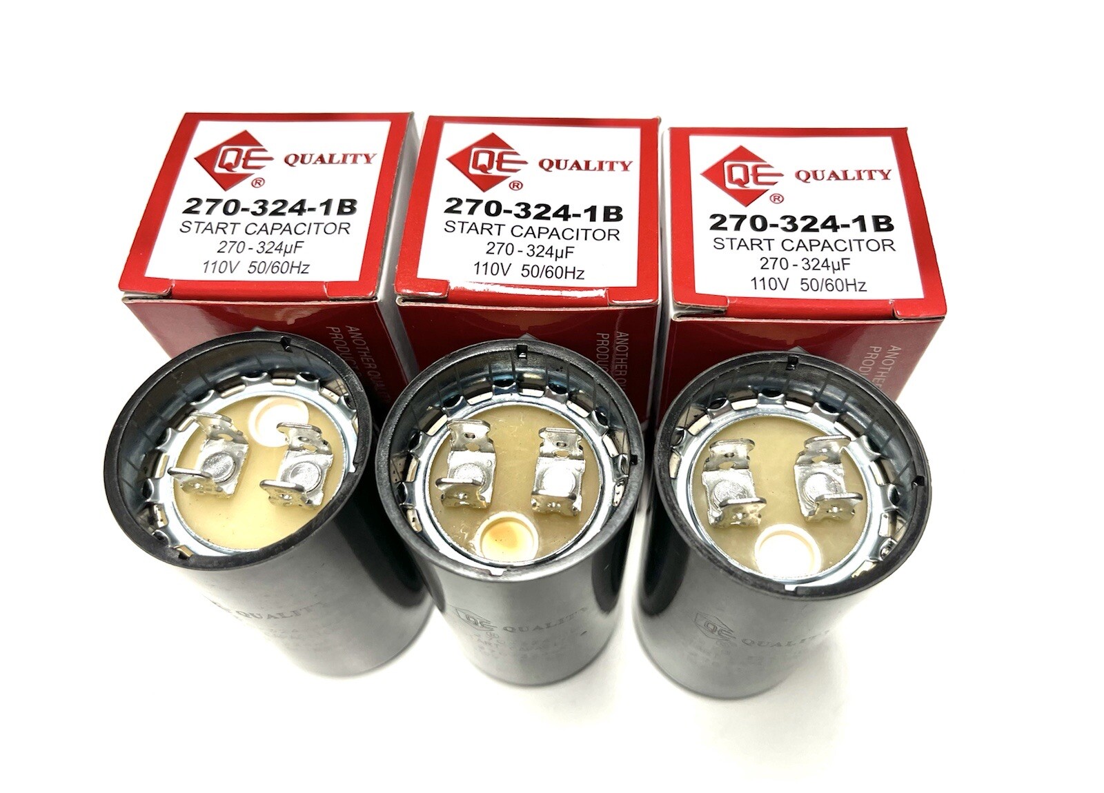 3Pcs-Motor Start Capacitor 270-324 MFD uF 110VAC 50/60Hz HVAC